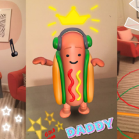 Snapchat Dancing Hot Dog