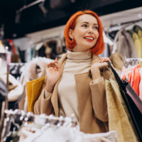 Woman shopping